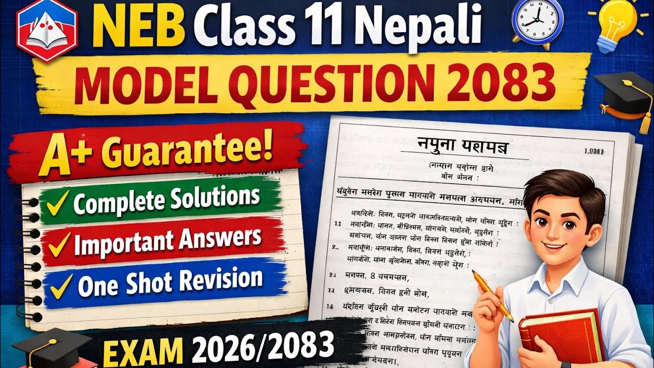 NEB Class 11 Nepali Model Question 2083 | Complete Solutions & Answers | Revision | Board Exam 2026