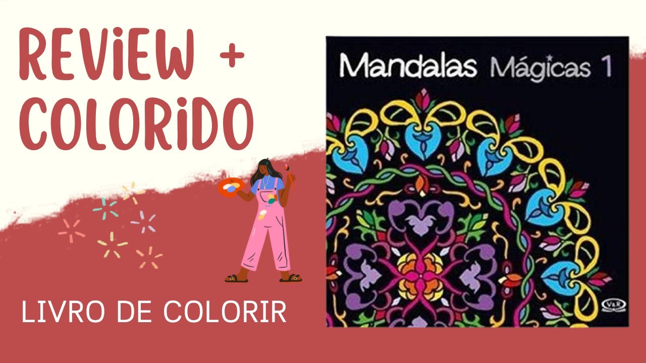 MANDALAS MÁGICAS PARA COLORIR 1 | REVIEW + COLORIDO #coloringbook #coloredpencil