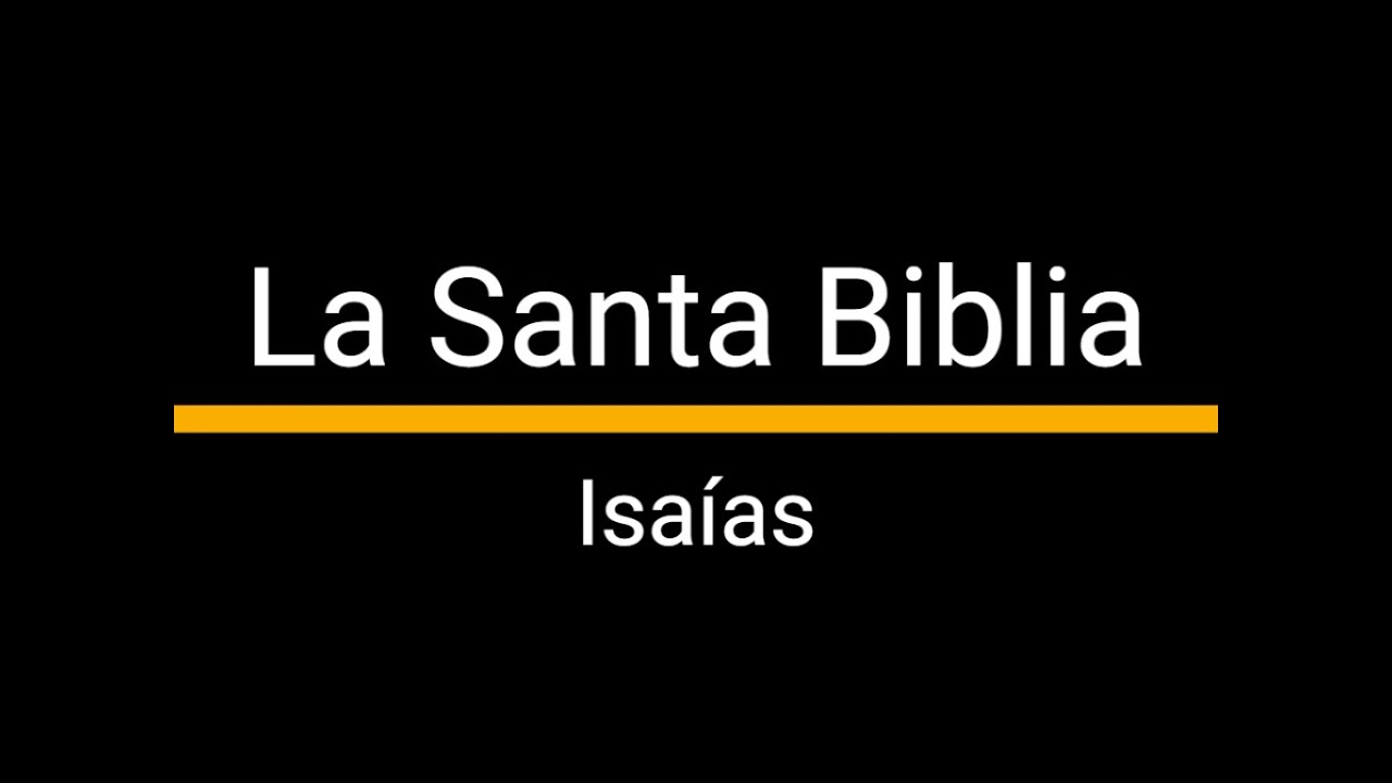 La Santa Biblia – Isaías | Biblia en Audio con Pantalla Negra para Comodidad Visual