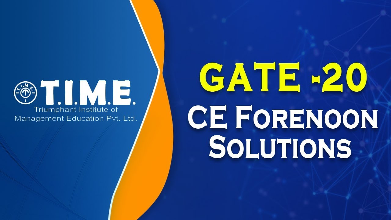GATE-20 CE(Forenoon) Solutions | Fluid Mechanics | Open Channel Flow | Civil Engineering 8