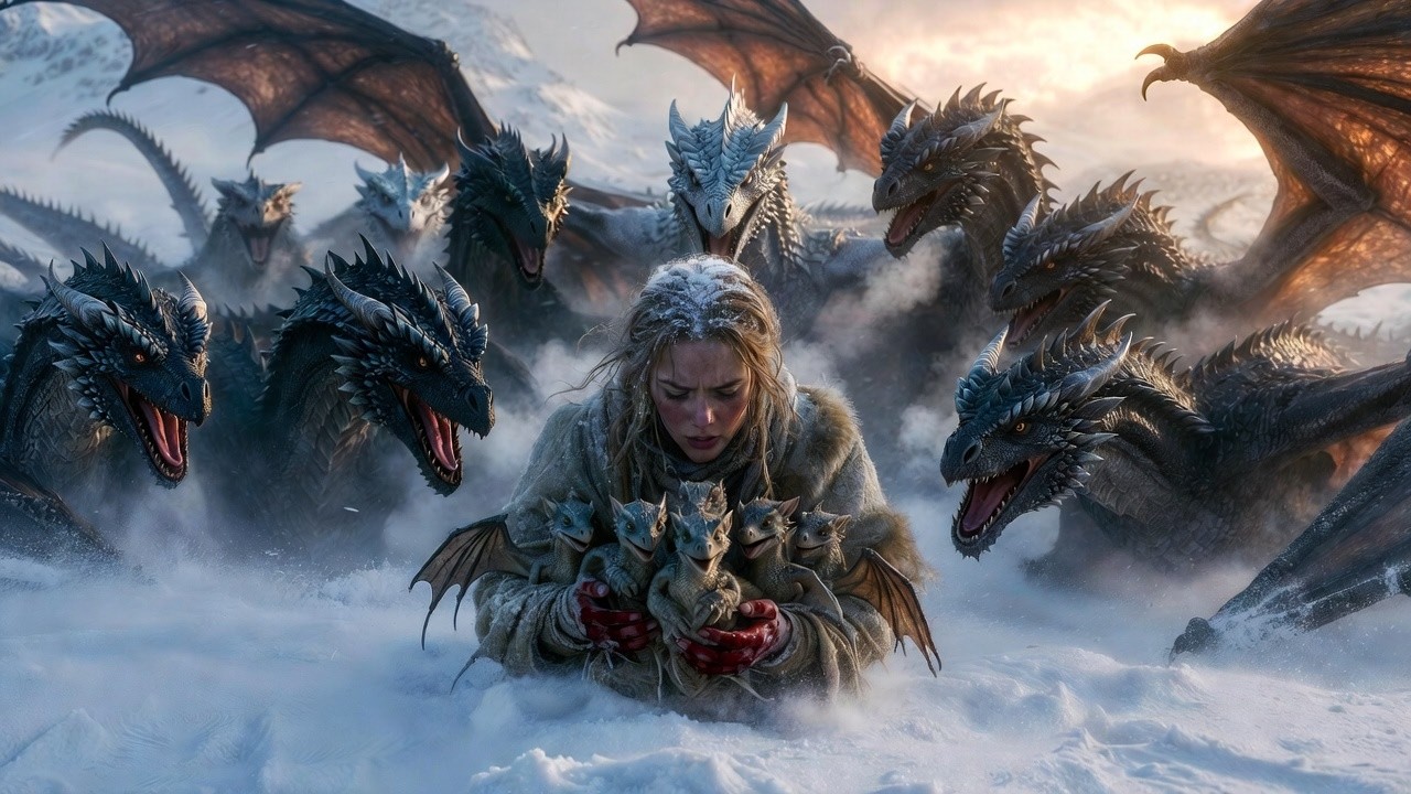 “She Saved 7 Baby Dragons Alone – What Happened Next Shocked Them All!”