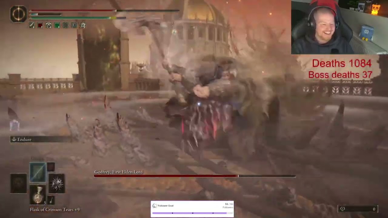 Elden Ring Day 16, Road to DLC Radahn . No summons. Godfrey the first elden lord shall fall to my bl