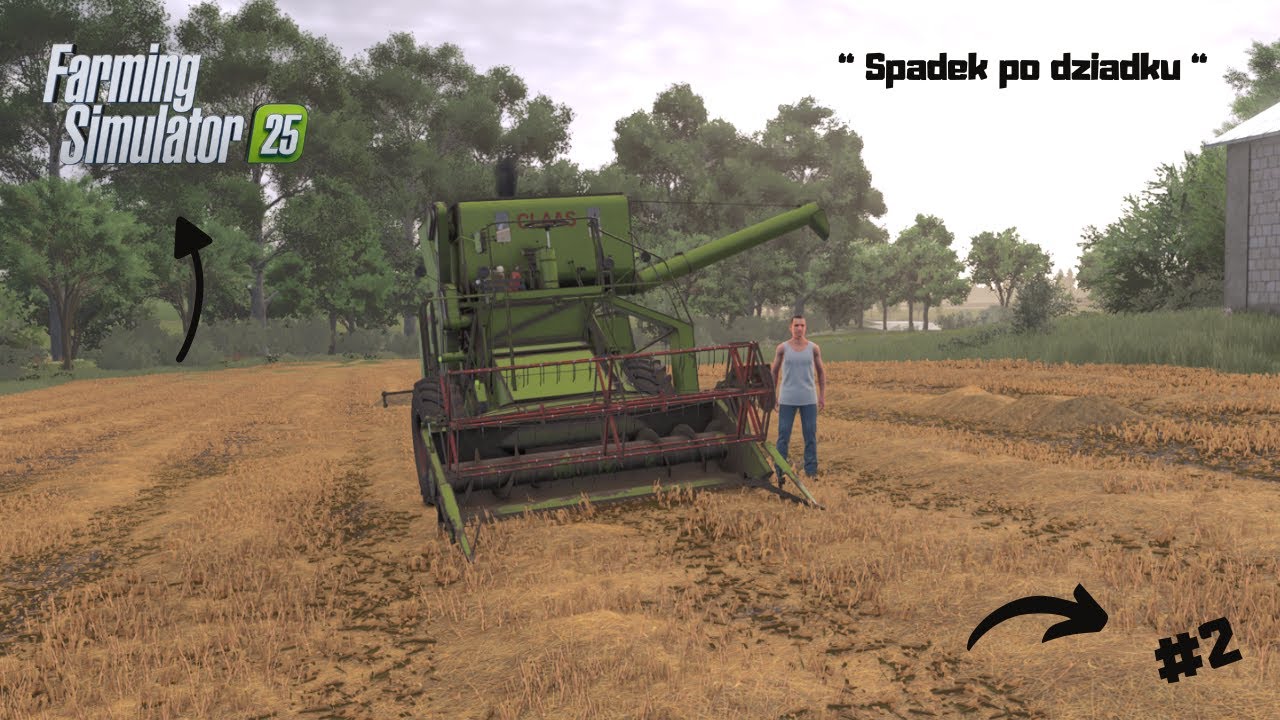 " Spadek po dziadku "  #2 [FS25] Żniwa🌾dalsza część sypie jak zwariowane 😱💪