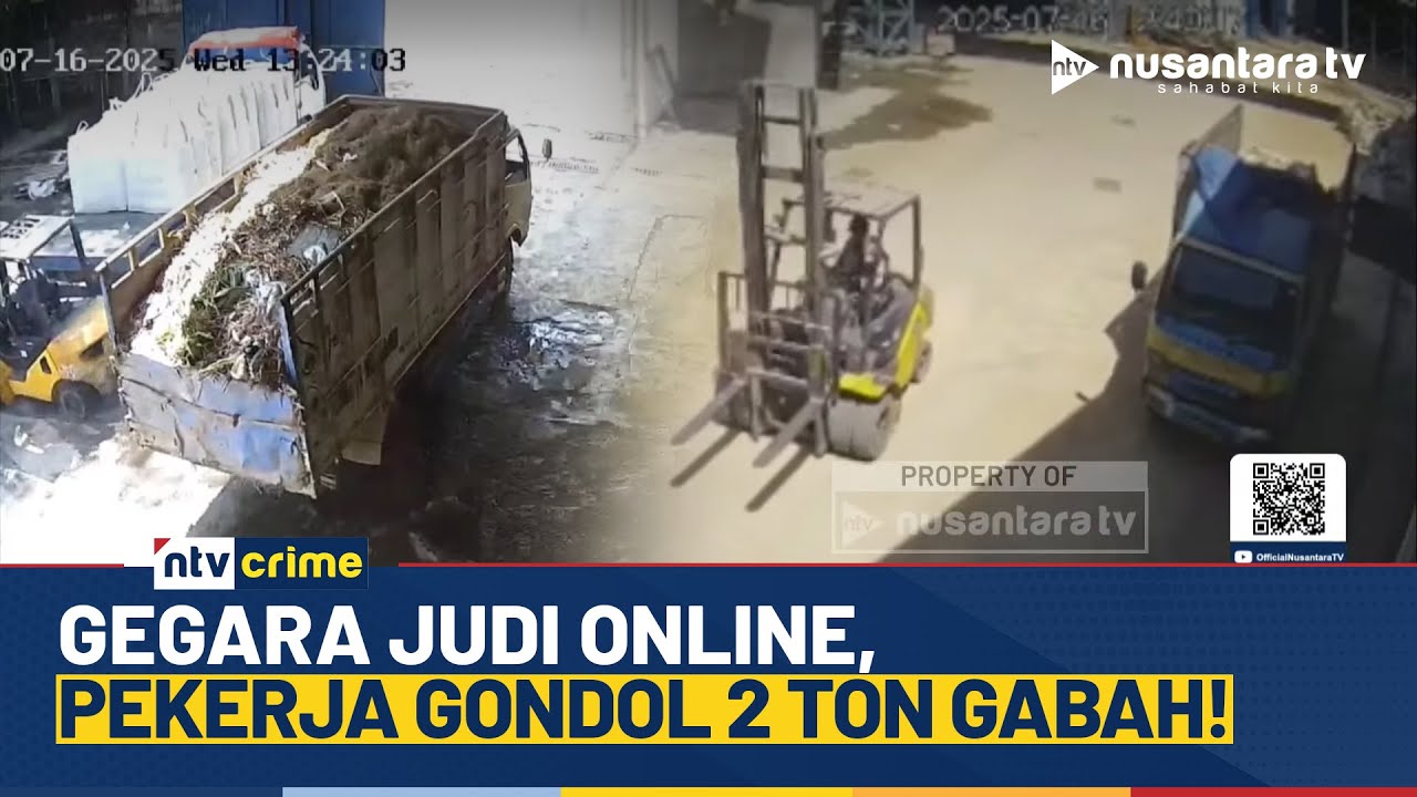 Terlilit Judi Online, Pekerja Angkut Sampah Curi 2,7 Ton Gabah di Metro Lampung | NTV CRIME