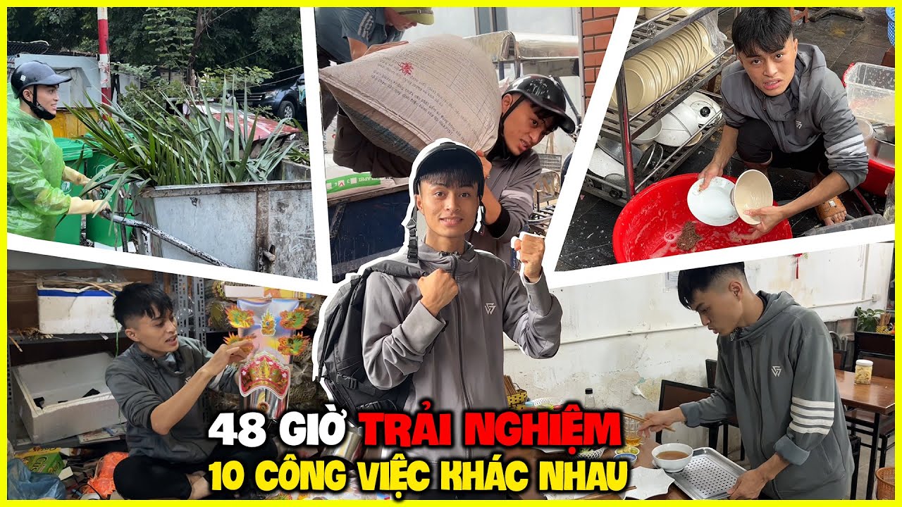 Hoàng MoBi | Thử Thách 48 Giờ Trải Nghiệm 10 Công Việc Khác Nhau Phần 1 !!!