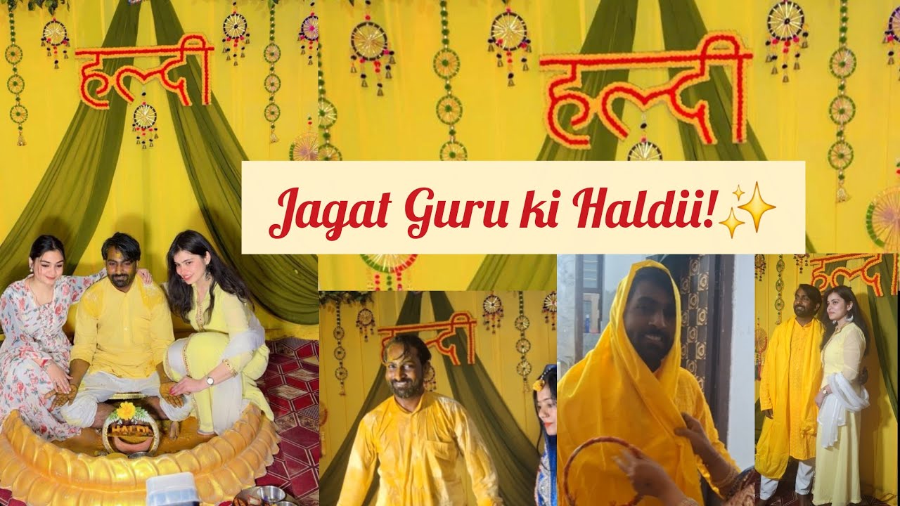 *Jagat Guru* Yash Sir ki Haldii!✨️🫠