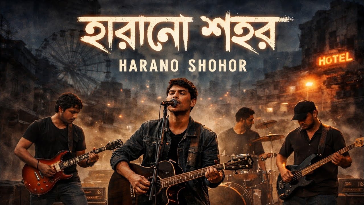 হারানো শহর | 2026 new Bangla Band Song | Emotional Rock (Alamin Khan) 