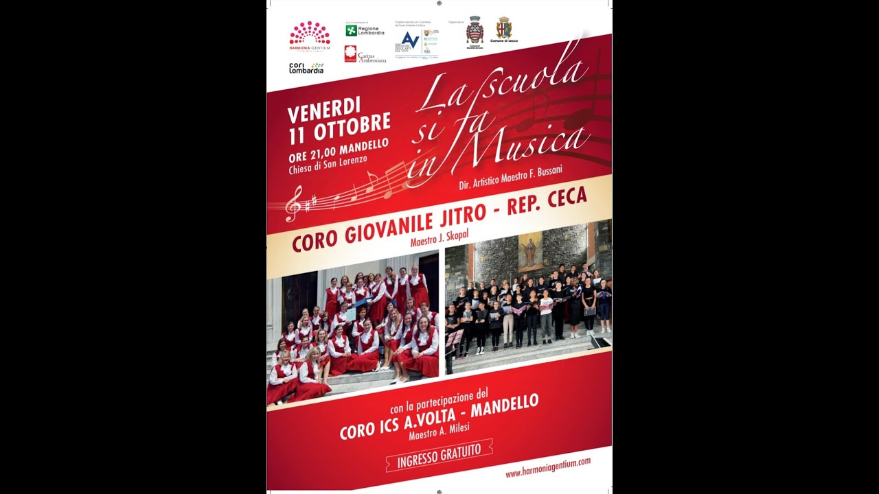 Coro  ICS A Volta Mandello 11 ottobre 2024 direttore Alessandro Milesi