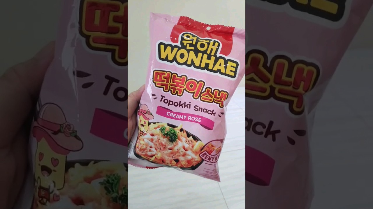 Jajan jajanan Korea Topokki Snack Wonhae di Alfamart‼️