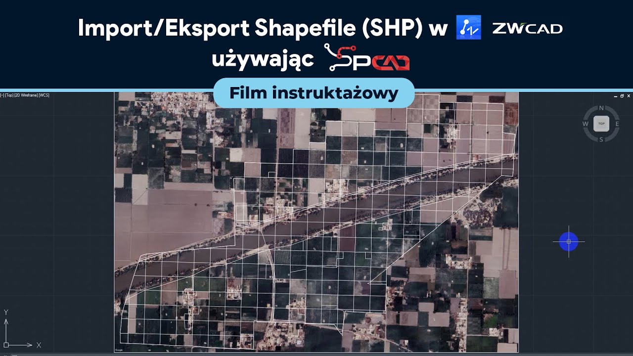 Import/Eksport Shapefile (SHP) w ZWCAD z SPCAD