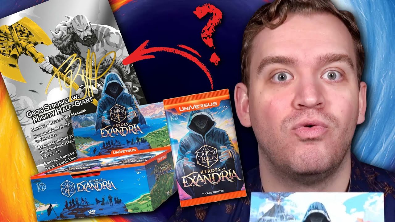 I WOULD LIKE A GROOOOOOG | My First Heroes Of Exandria Universus Booster Box RIPS! | Critical Role