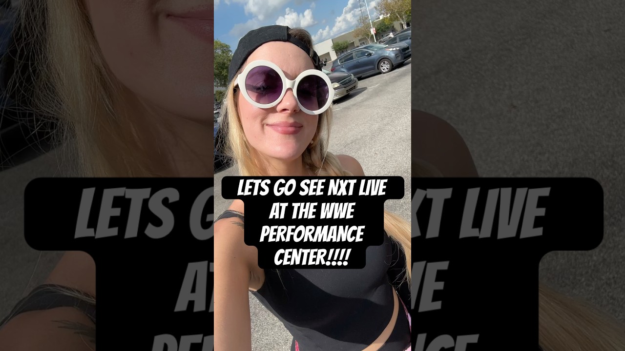 Let&rsquo;s go see NXT live at the WWE performance center #wwe #orlandoevents