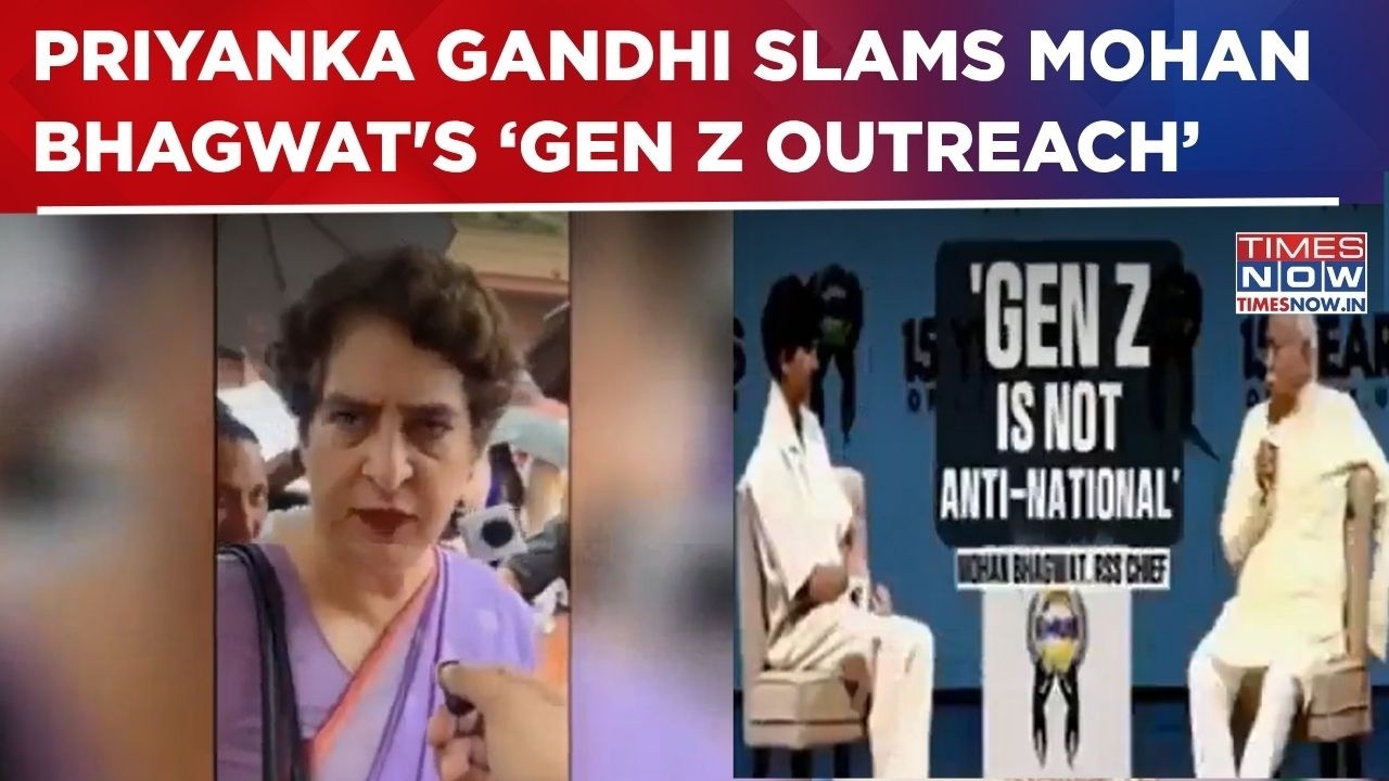 Priyanka Gandhi Hits Back At Mohan Bhagwat's Outreach To Gen Z: 'Don't Need Certificate....' | WATCH
