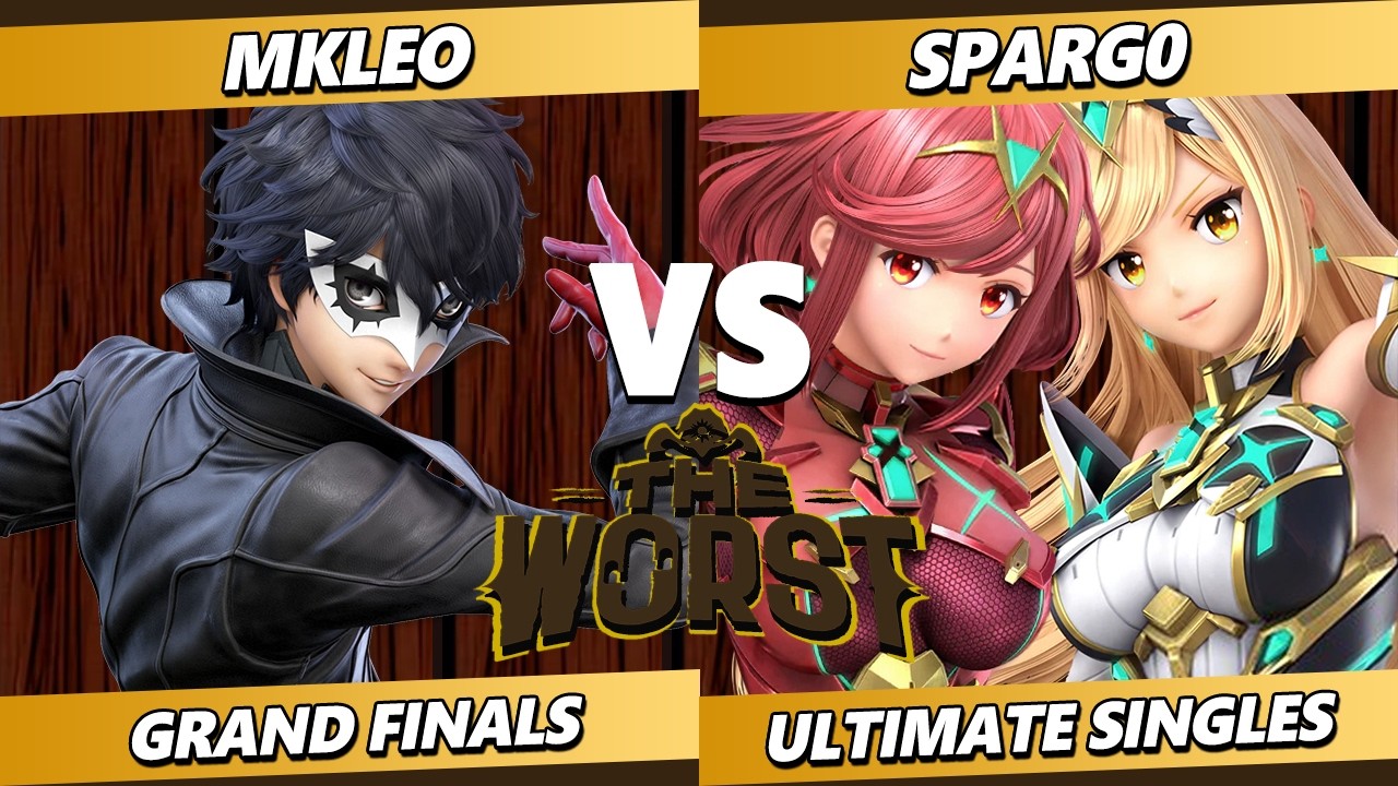 The Worst 15 GRAND FINALS - MkLeo (Pyra Mythra, Joker) Vs Spargo (Pyra Mythra) Smash Ultimate - SSBU