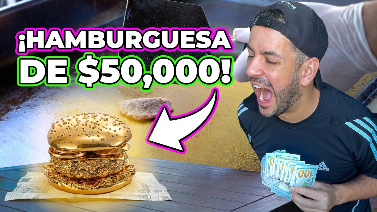 Me Comí Una Hamburguesa DE ORO De $50,000 😨