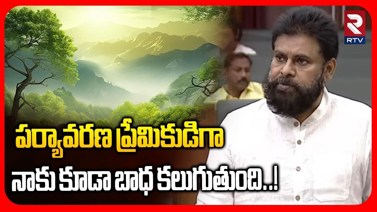 పర్యావరణ ప్రేమికుడిగా నాకు కూడా బాధ కలుగుతుంది..! | Pawan Kalyan Emotional In Assembly | RTV