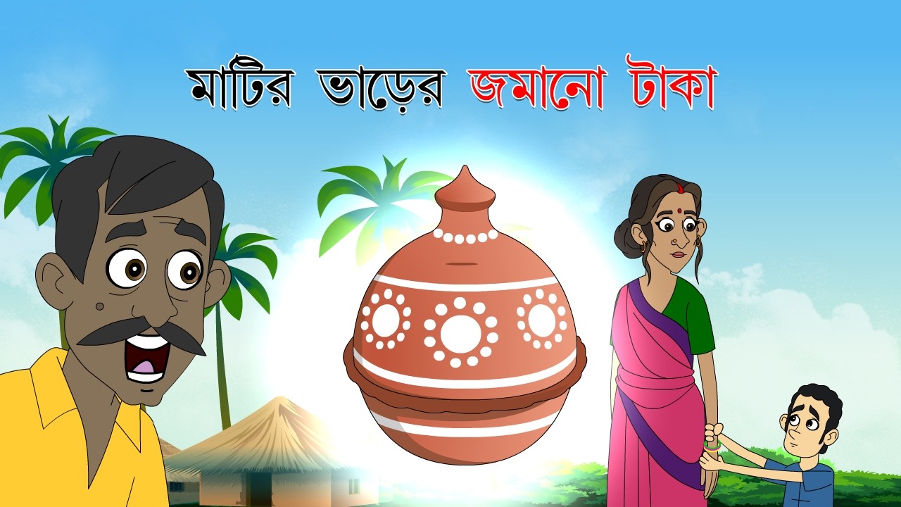 MATIR_VARER_JOMANO_TAKA | মাটির ভারের জমানো টাকা | বাংলা কার্টুন | moral story | Bangla Golpo