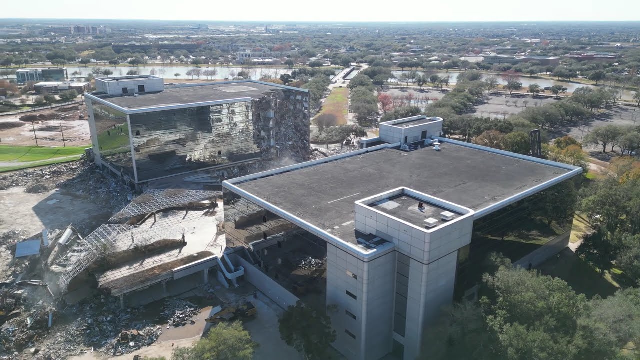 Fluor Engineering Campus Building Demolition - Sugar Land, Texas - February 6, 2026