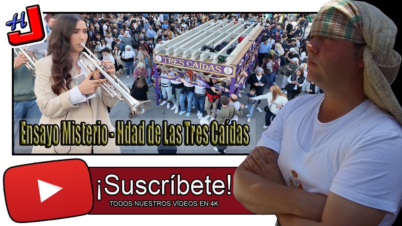 🗓 ENSAYO SOLIDARIO 🏘 HDAD DE LAS TRES CAÍDAS 🎺 BCT JESÚS NAZARENO 🥁 Misterio ⚜️ 2025 📹 4K