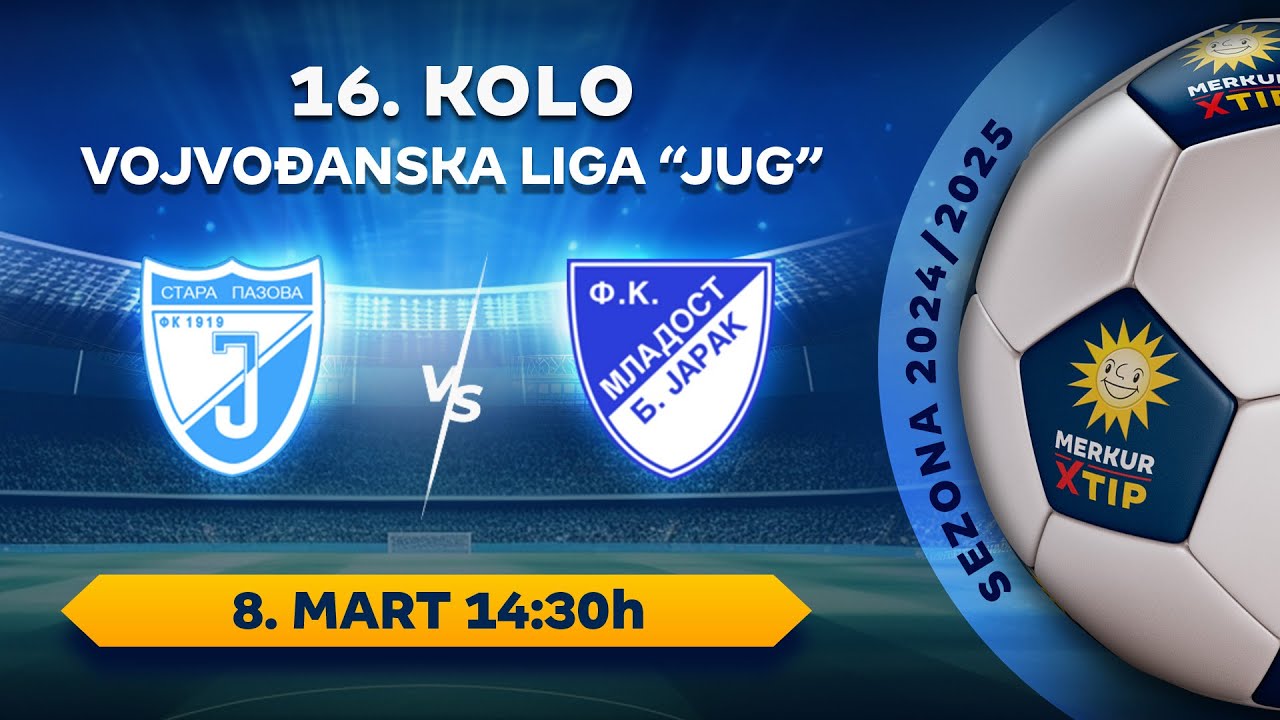 Jedinstvo (Stara Pazova) – Mladost (Bački Jarak) (subota, 08. mart, 14:30)