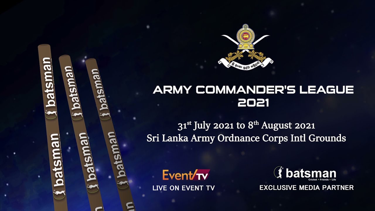 Army Commander's League T20 2021 Watch Live On www.batsman.com & Event TV ( Peo Tv Ch 20 )