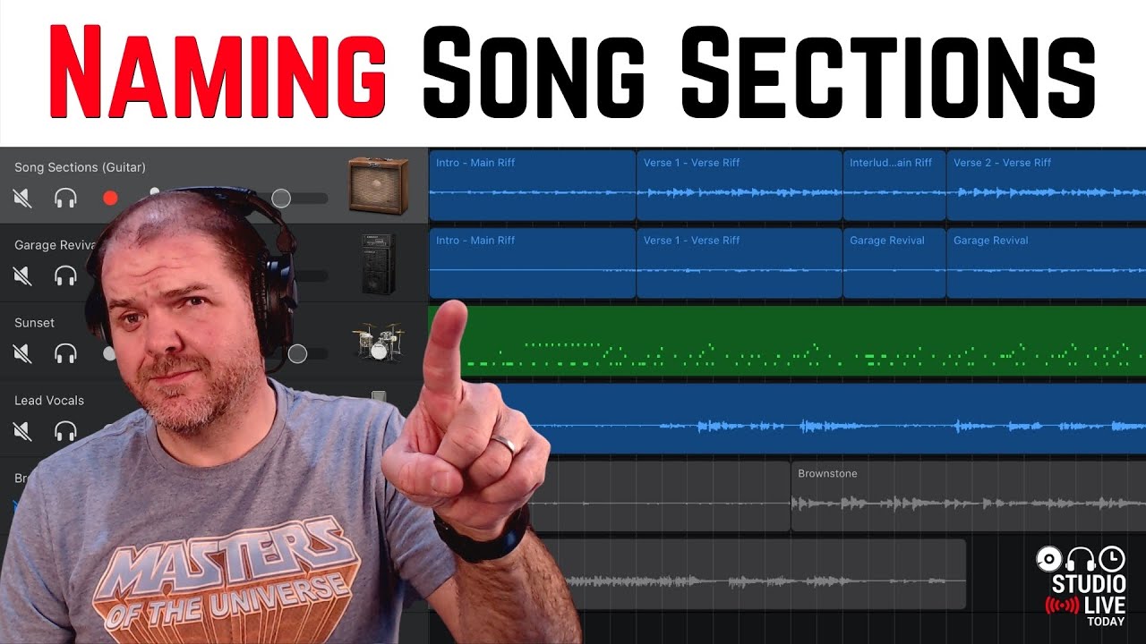 Наименование секций песен HACK для GarageBand iOS (iPad/iPhone)