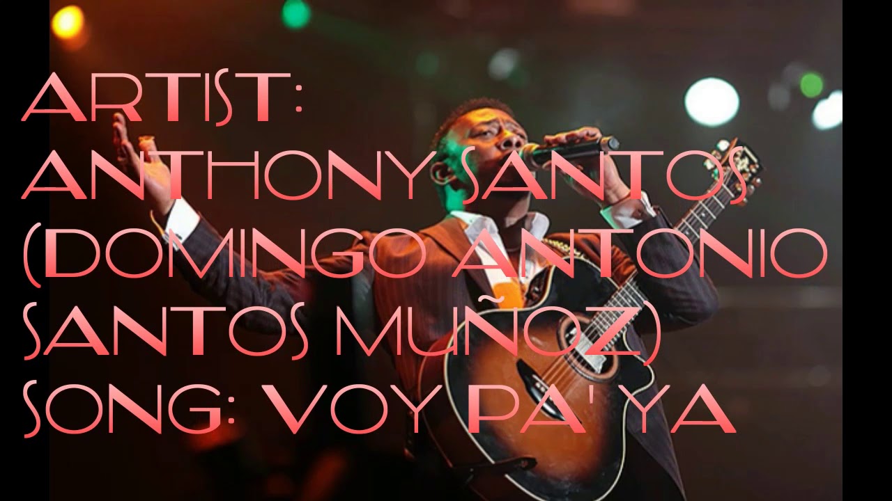 Antony Santos - voy pa' ya - Karaoke
