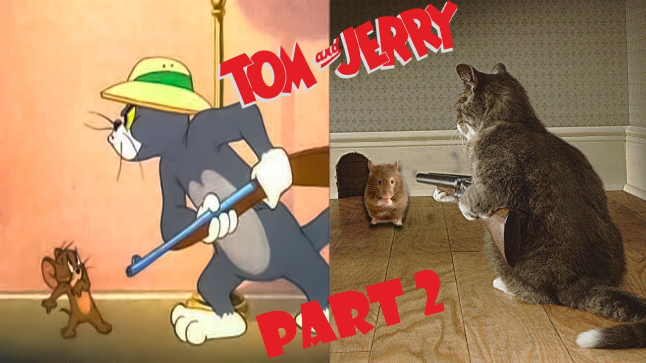 ТОМ🐱 и ДЖЕРРИ🐭 в реальной жизни 💥 Лучшие серии. ЧАСТЬ 2