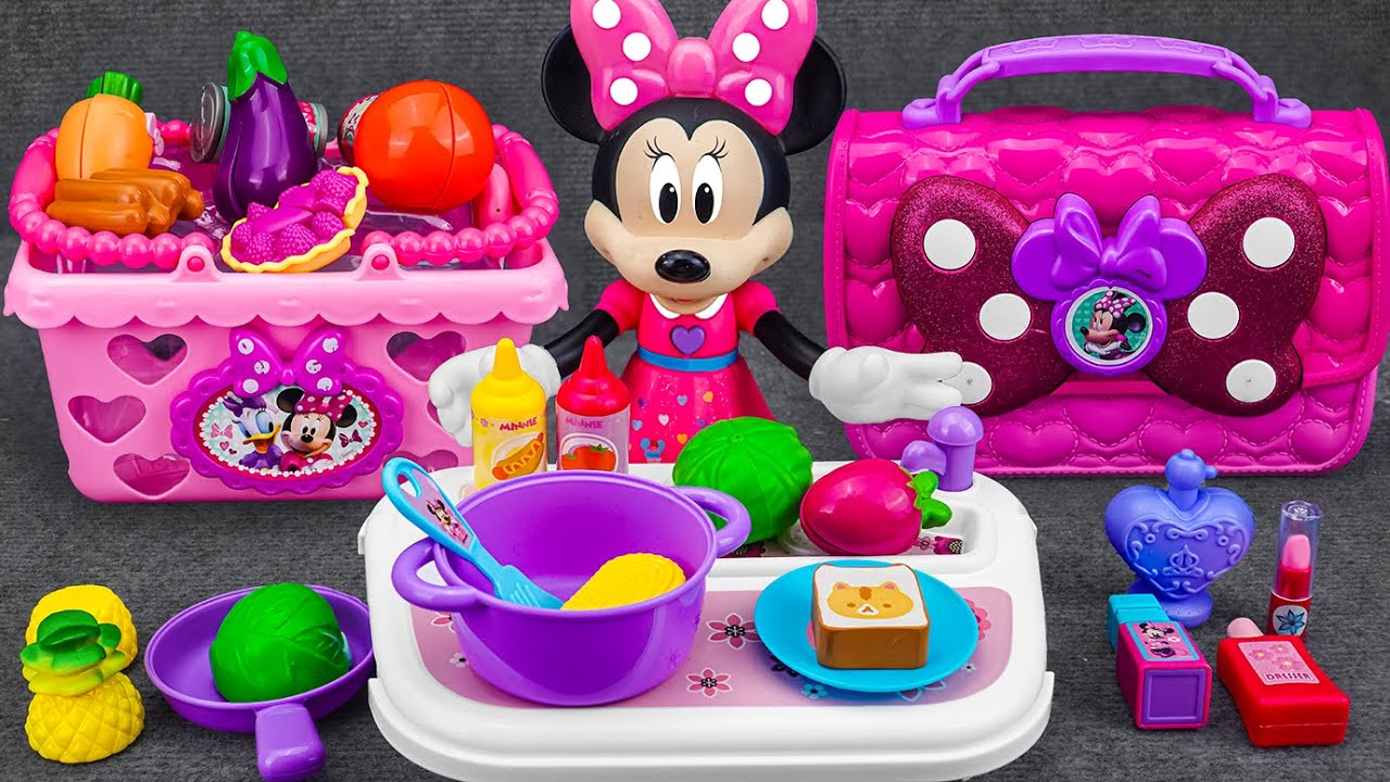 Mickey ASMR🐭 Satisfying with Unboxing Minnie Mouse Kitchen Cooking Playset | Review Toys ASMR