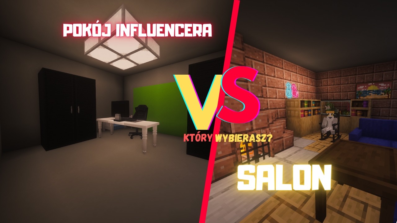 ZBUDOWAŁEM POKÓJ ZA $100K! (Pokój Influencera vs Salon) | MINECRAFT: BUDOWLE | ReDulasMe vs Ziomale