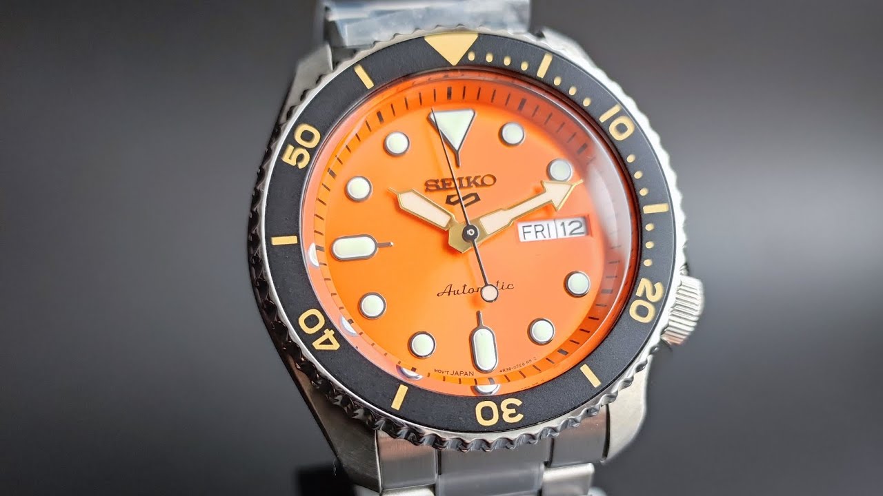 Часы Seiko 5 Sports SRPD59 Orange 5KX