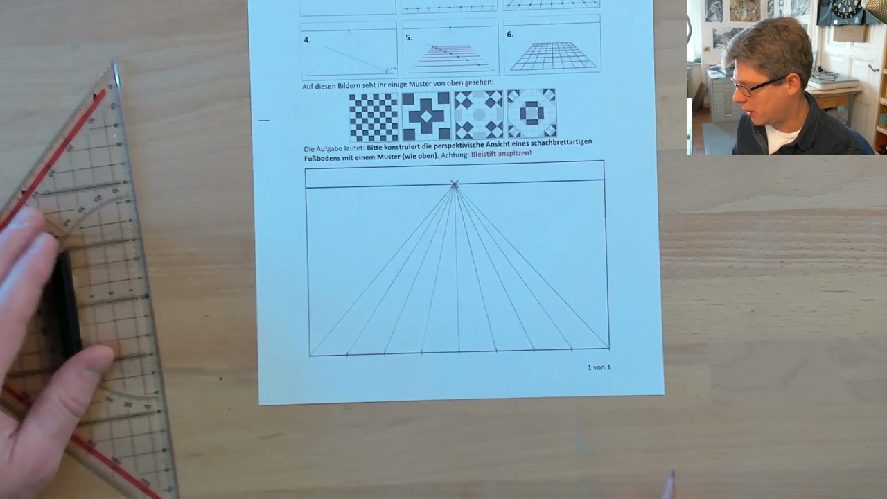 Zentralperspektive: perspektivisch zeichnen (Schule, Kunst-Unterricht)