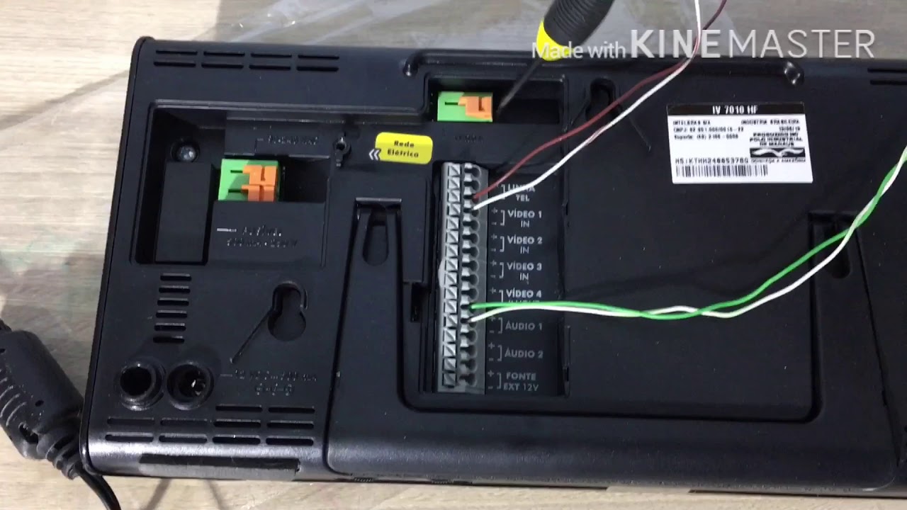 Como estalar v&iacute;deo porteiro IV7010 HF