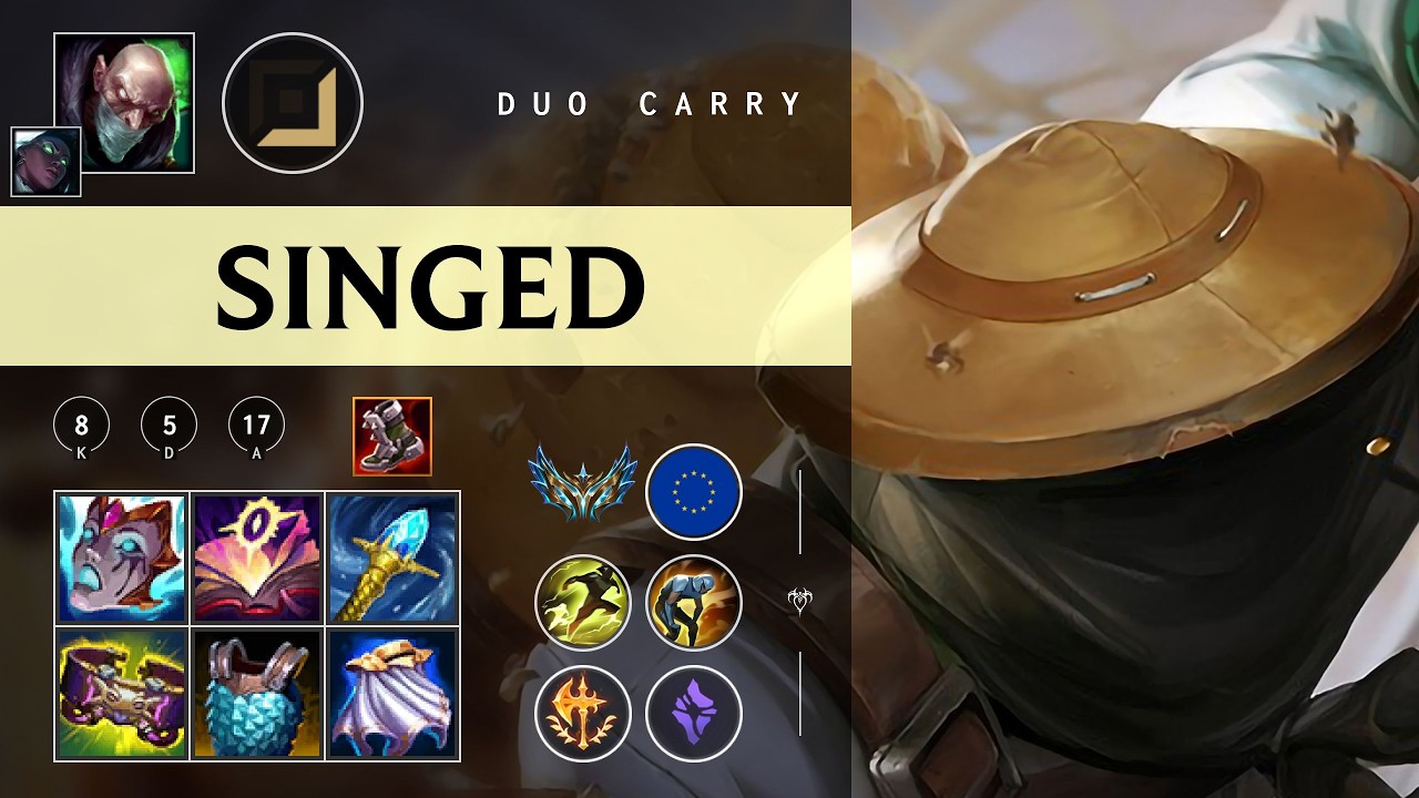 Singed Carry vs Jhin - EUW Challenger Patch 26.04
