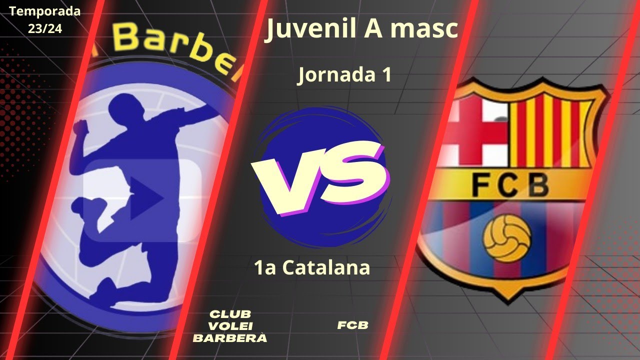Cv Barberà vs Fc Barça, Juvenil A masculí, 24/9/23, 1a catalana, #Aymibarberà!!
