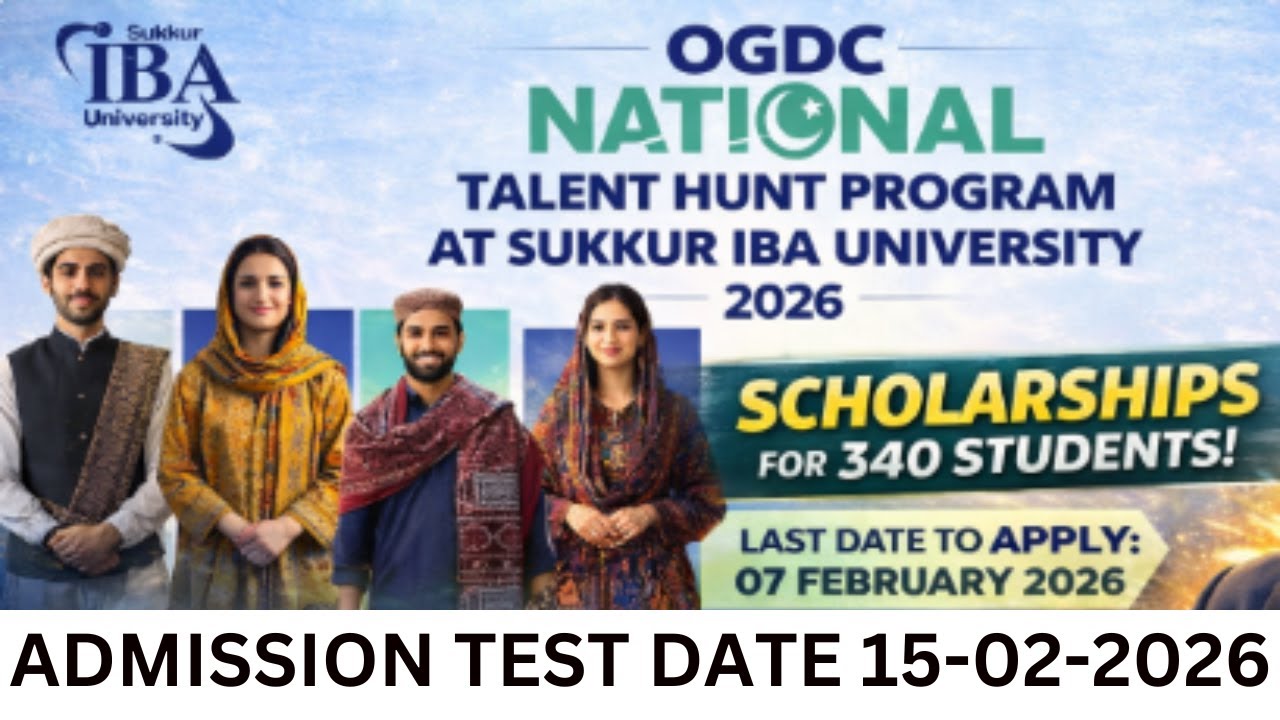 IBA SUKKUR NATIONAL TALENT HUNT PROGRAM 2026 | NTHP SCHOLARSHIP 2026 | IBA FULLY FUNDED SCHOLARSHIP