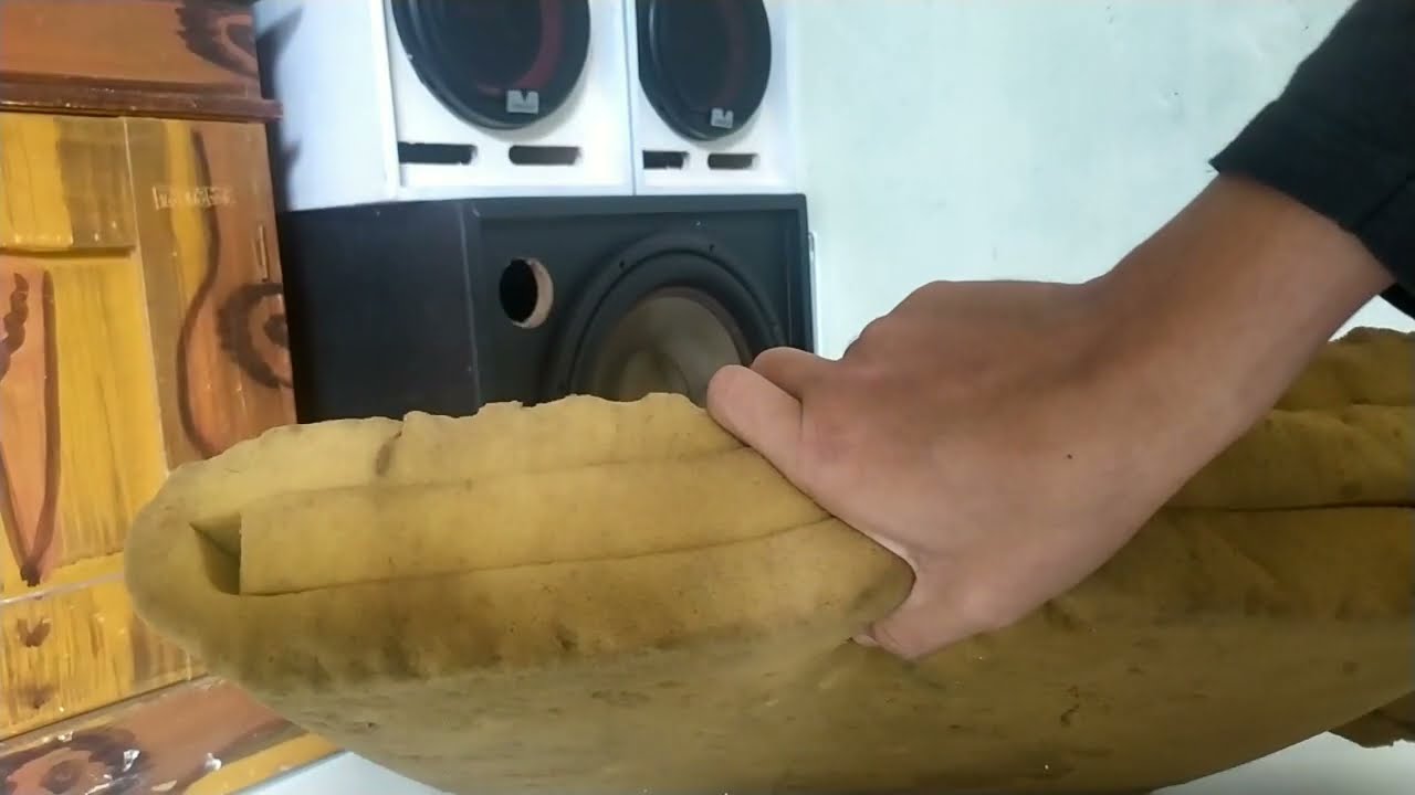 pasang peredam di box speaker  #peredamsuara #boxspeaker #tessound #tpa3116d2
