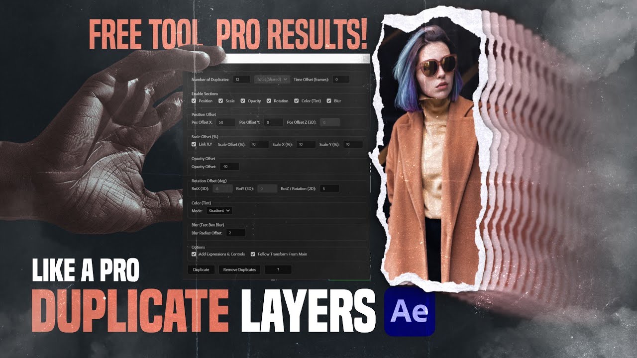 The Best Free Tool to Duplicate and Animate Layers in After Effects!