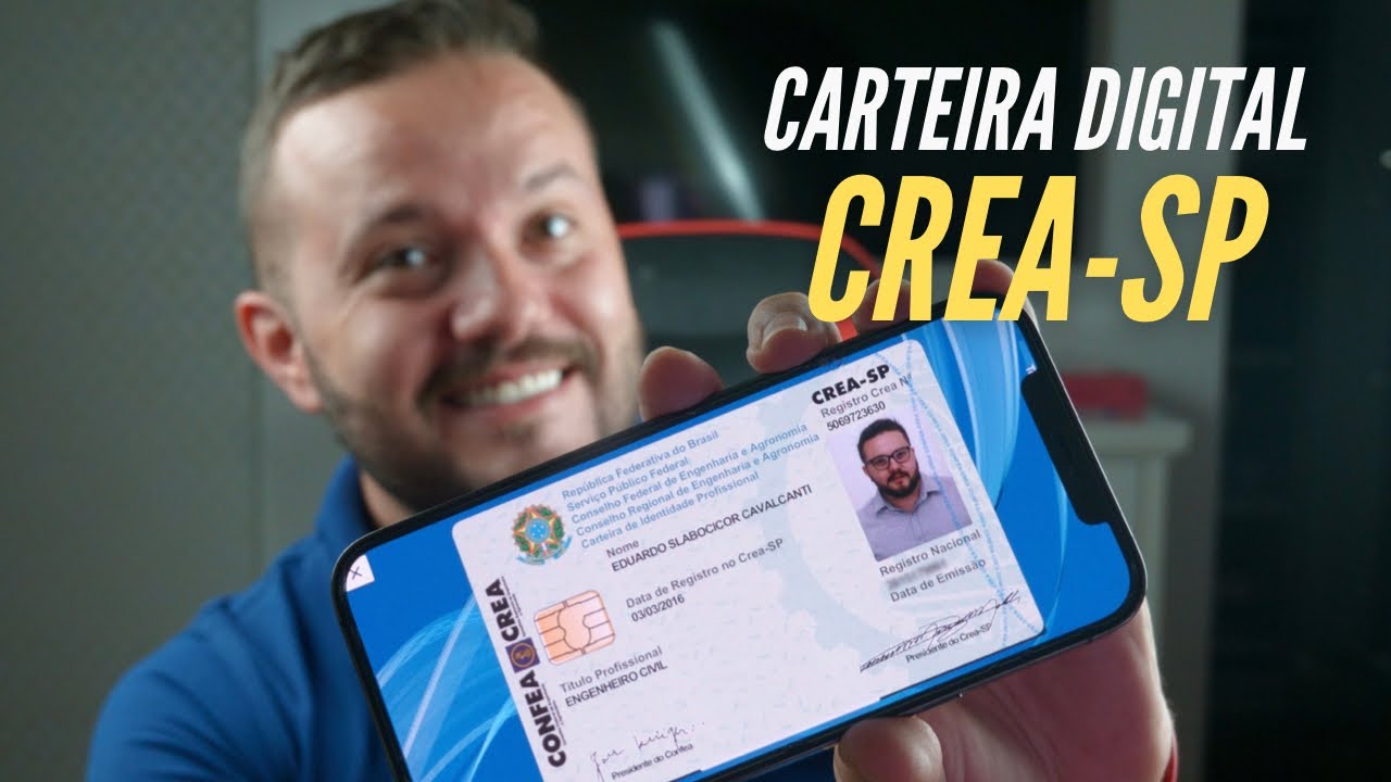 CREA-SP lança carteira profissional digital