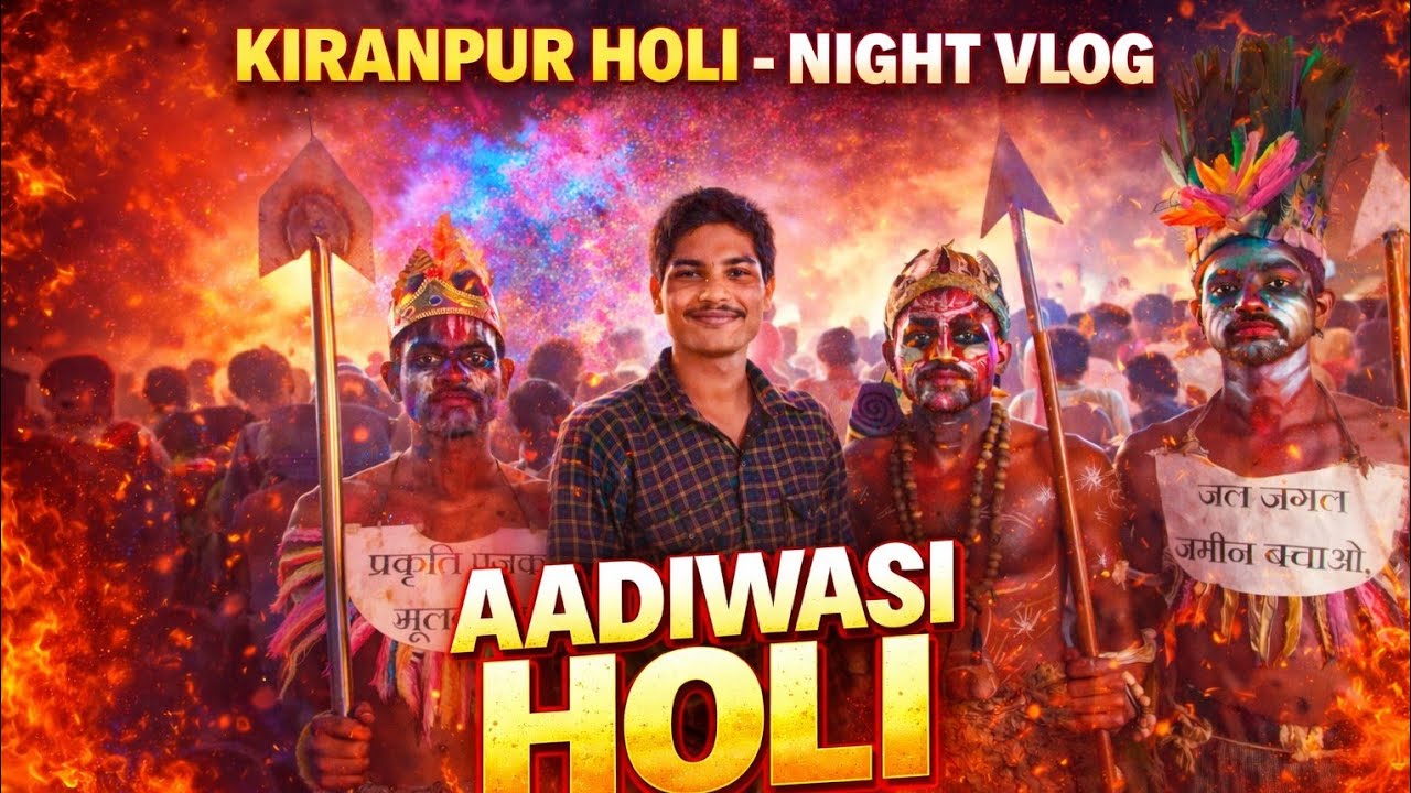 Kiranpur Aadiwasi Holi Night Vlog 2026 🔥 | Aisi Holi Kahin Nahi Dekhi!