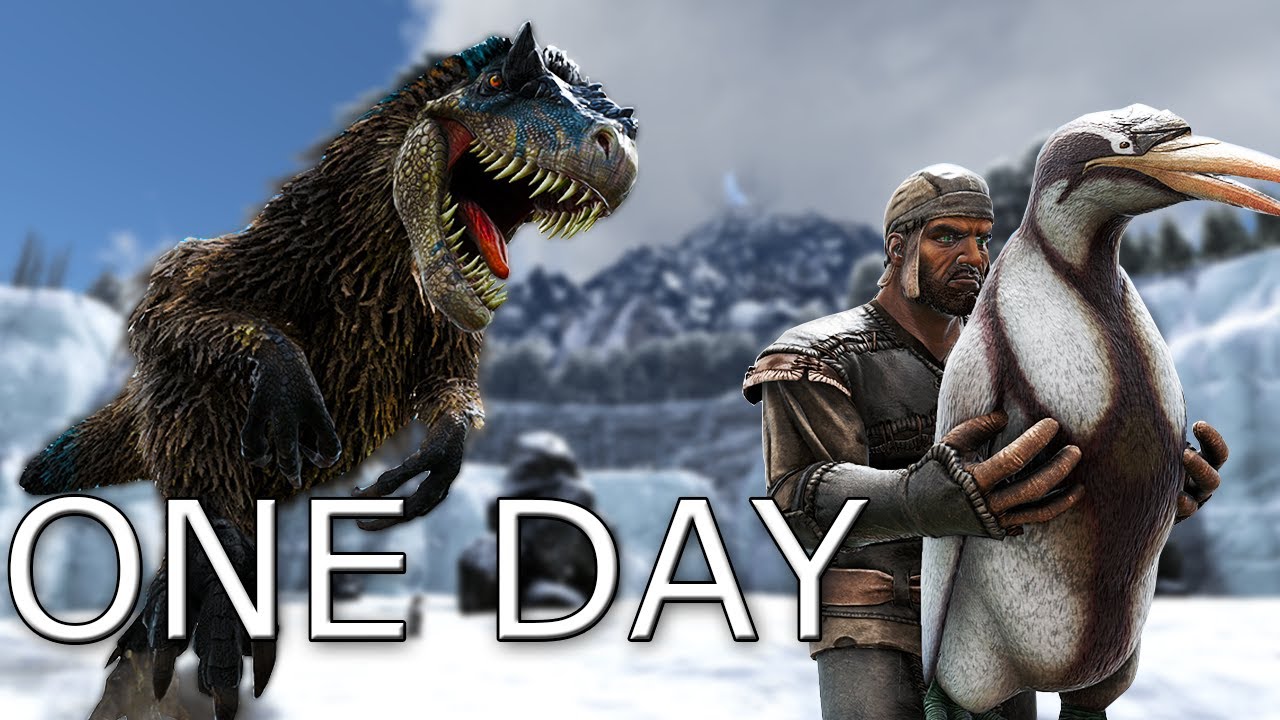 I HAVE ONE DAY TO TAME A PENGUIN IN ARK SURVIVAL EVOLVED!