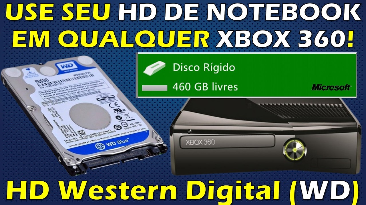 CONVERTA SEU HD DE NOTEBOOK PARA FUNCIONAR EM QUALQUER XBOX 360! TUTORIAL COMPLETO