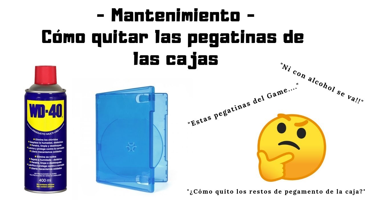 #2 CalitéMantenimiento - Cómo quitar las pegatinas de las cajas de los videojuegos