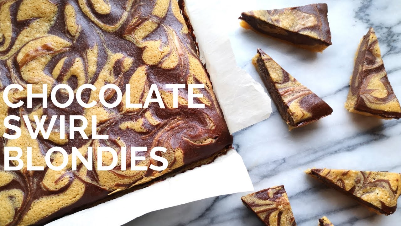 How to make Blondies | Decadent Chocolate Cheesecake Swirl Blondies