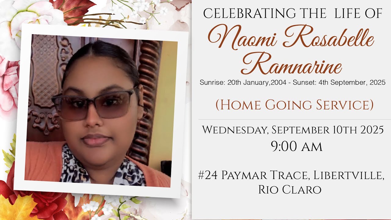 The Funeral Service of Naomi Rosabelle Ramnarine