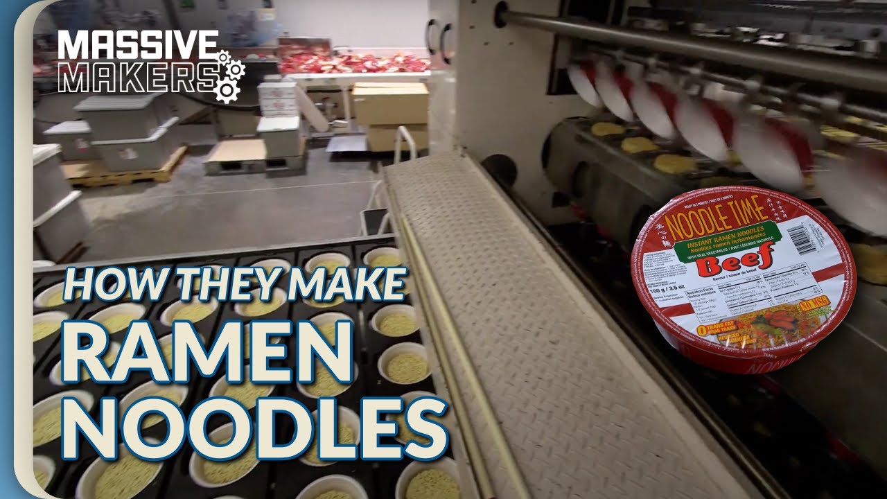 How Instant Ramen Noodles Are Made! | Food Factory