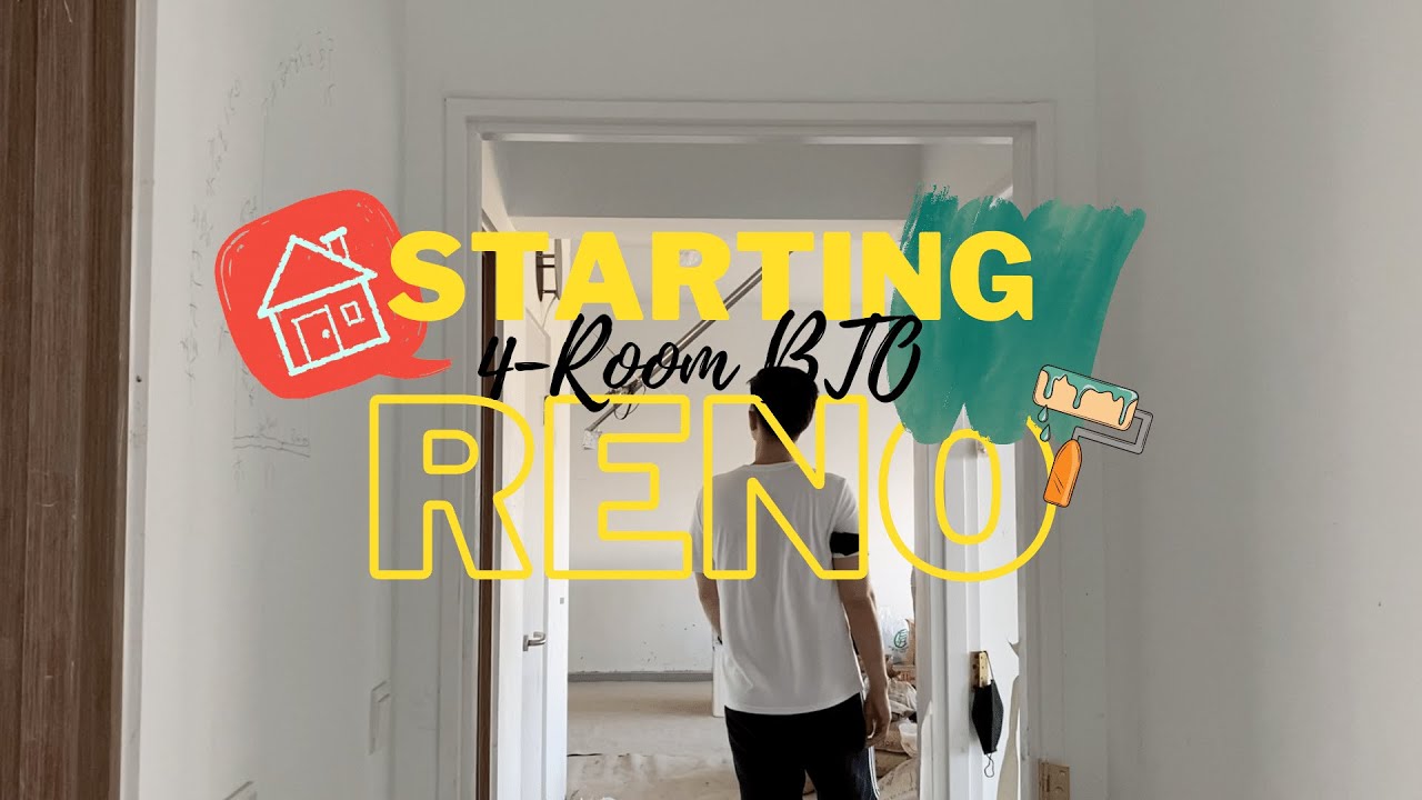 Starting Renovation EP 1 🏠 House Tour | Hacking & Tiling | Singapore HDB 4-Room BTO