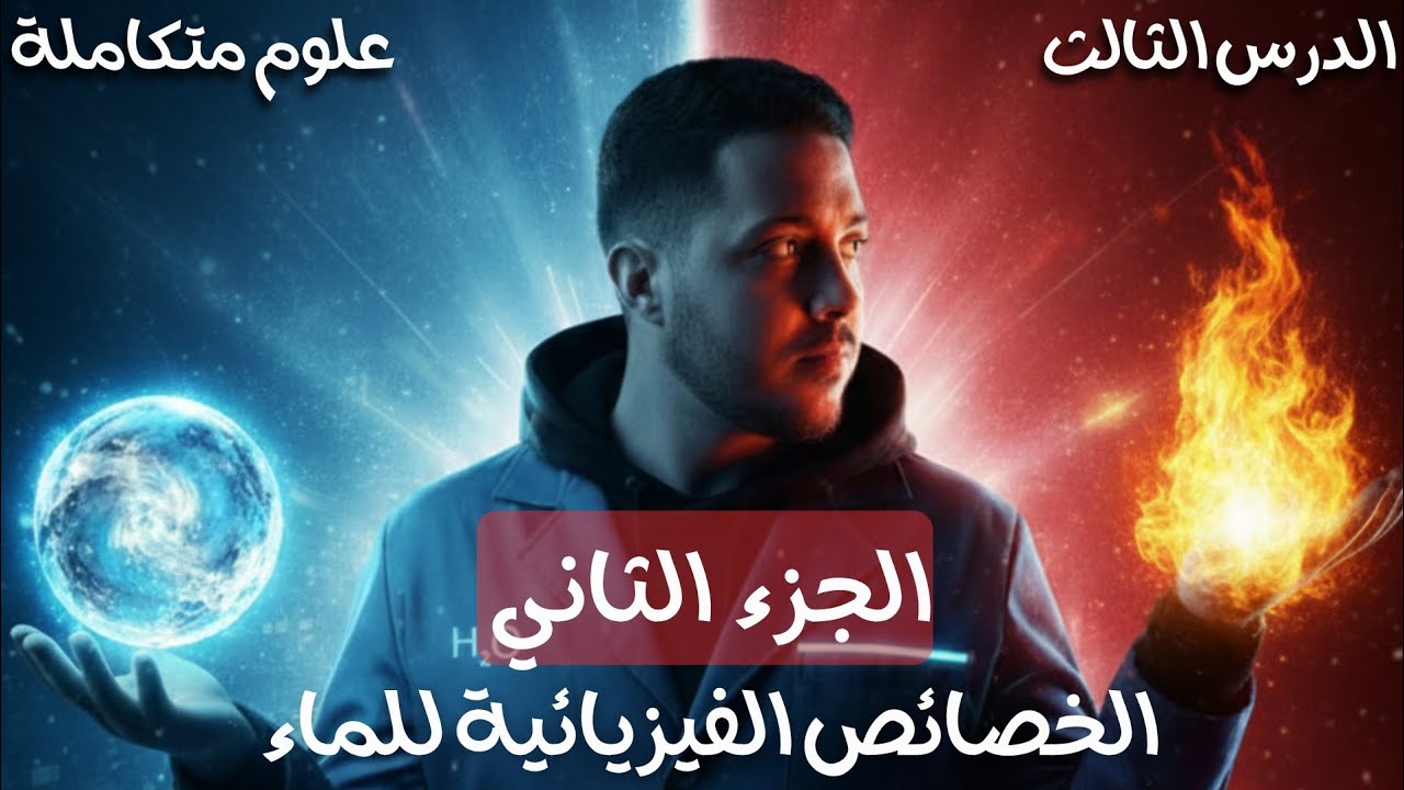 شرح درس الخصائص الفيزيائية للماء | علوم متكاملة | أولى ثانوي 2026 - دفعة البكالوريا - الجزء الثاني 