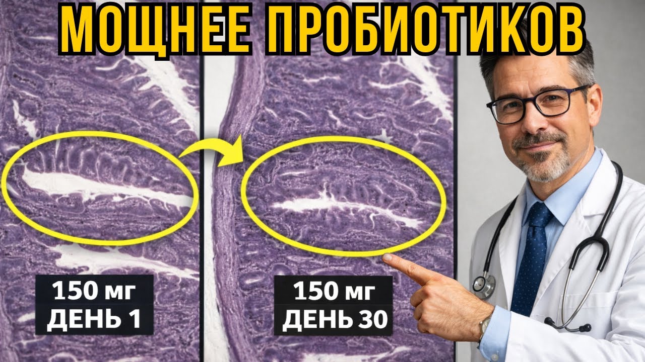Как ВОССТАНОВИТЬ работу КИШЕЧНИКА? Нужен ОДИН препарат (не глутамин!)