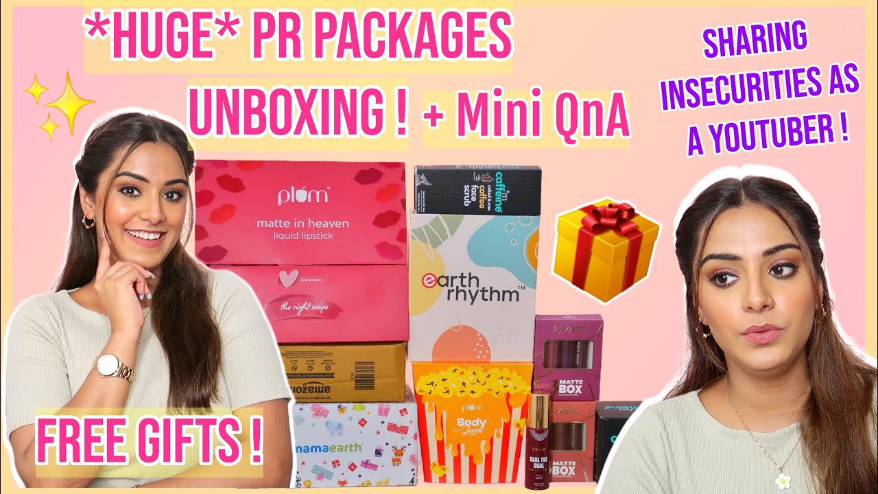 Unboxing PR Packages With Y'all ❤️ + Sharing My Insecurities As A Youtuber! 😶Giveaway Winner!!
